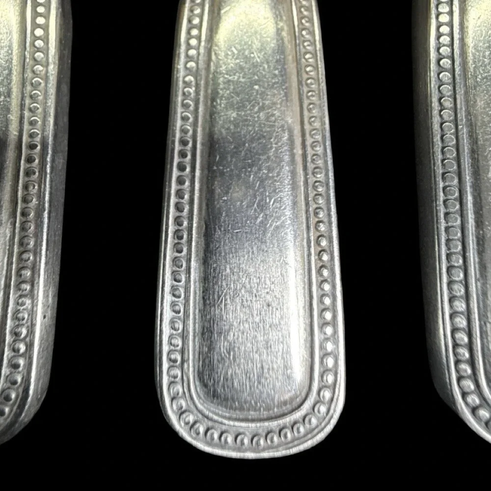 Stainless By‎ Salem Flatware Beaded Japan Service for 8 Plus Serveware Lot of 48